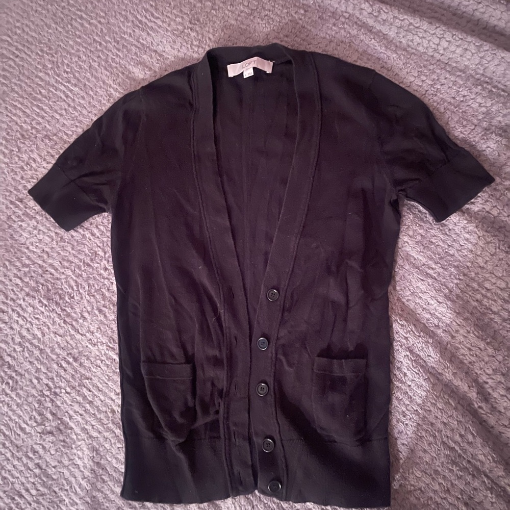LOFT Black Cardigan